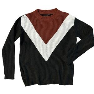 Women’s colorblock knit sweater